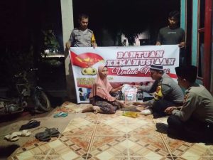 Usai Sahur, Polsek Rimba Melintang Salurkan Bantuan Kemanusiaan Untuk Negeri