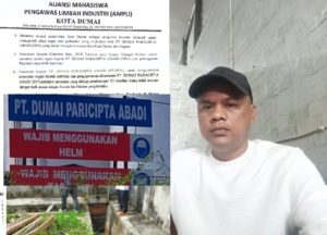 Surat Aksi Unjuk Rasa Aliansi Mahasiswa ke PT Dumai Paricipta Abadi beredar, Bayu: Paling Ecek-ecek