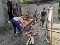 TMMD ke-125 Kodim 0321/Rohil, Rehabilitasi Rumah Bapak Slamet Capai 75 Persen, Wujud Nyata Kemanunggalan TNI-Rakyat
