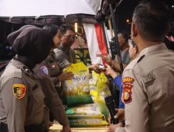 Pasar Murah Polres Dumai, 2 Ton Beras Ludes dalam 1 Jam