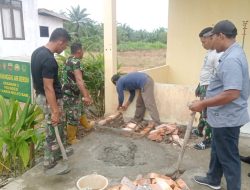 Melalui TMMD ke-125 Kodim 0321/Rohil, Pembangunan Tempat Tangki Air di Polindes Karya Mulyo Sari Wujudkan Ketersediaan Air Bersih