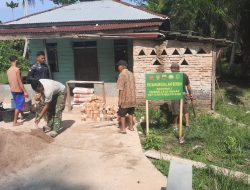 Pembangunan TNI Manunggal Air Bersih di Mushola Al-Ikhlas Program TMMD ke-125 Kodim/Rohil Wujudkan Kesejahteraan Masyarakat