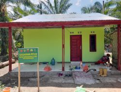TMMD ke-125 Kodim 0321/Rohil, Rehabilitasi Rumah Bapak Slamet Selesai 100 Persen dengan Sentuhan Keramik, Cat Putih, dan Instalasi Listrik