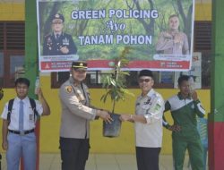 Polsek Panipahan Gelar Sosialisasi Green Policing dan Penanaman Pohon di SMA Negeri 1 Palika