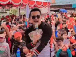 Jalan Santai di Kelurahan Tanjung Palas Berjalan Sukses, Romadhan Putra Jadi MC Andalan